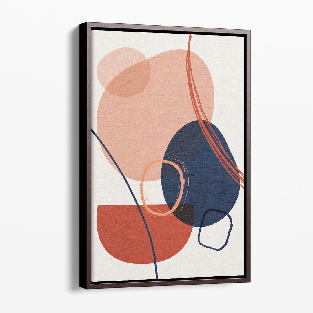 geometric wall decor – blue triangle pattern