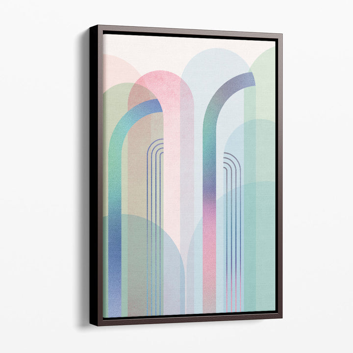 Abstract Geometric Wall Art – minimal design with modern color palette