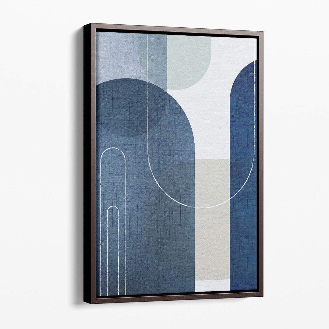 Modern Abstract Canvas Prints – geometric design with mid-century flair