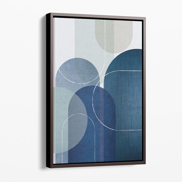Mid Century Framed Art – minimalist abstract with vintage-modern feel