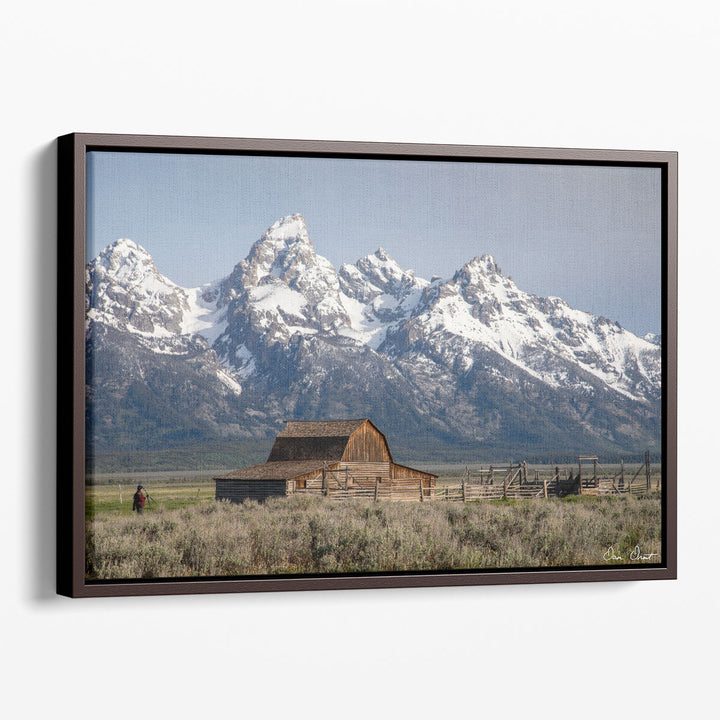 Brown barn wall art with rustic farmhouse style