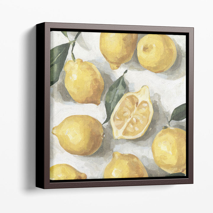 still life prints – ripe lemon vignette