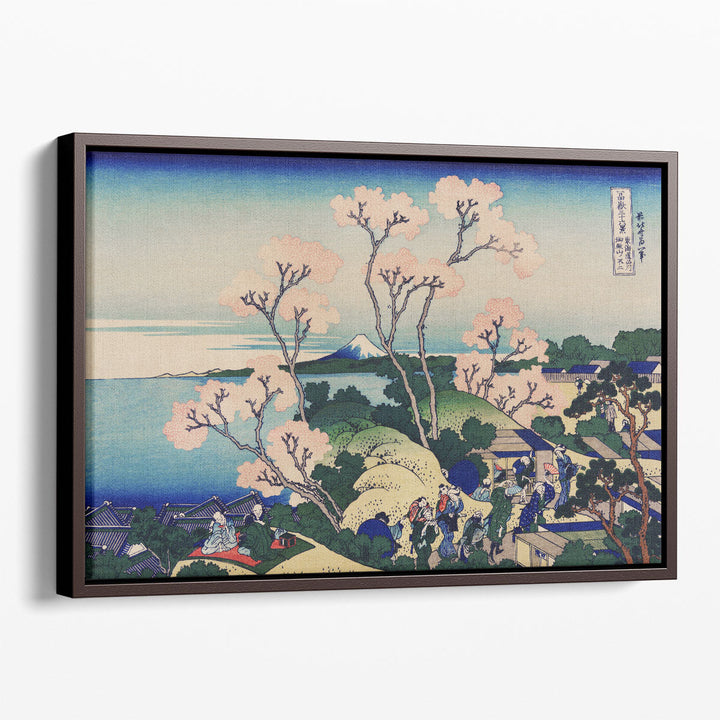 Goten-yama-hill, Shinagawa on the Tokaido (Tokaido Shinagawa Goten-yama no Fuji) - Canvas Print Wall Art
