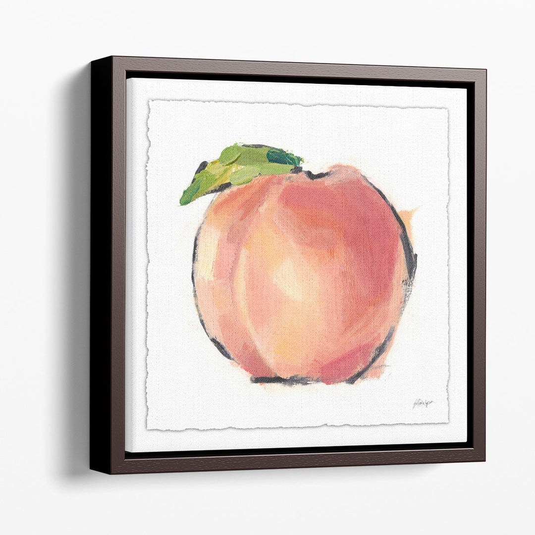 still life prints peaches on canvas