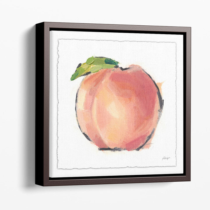 still life prints peaches on canvas