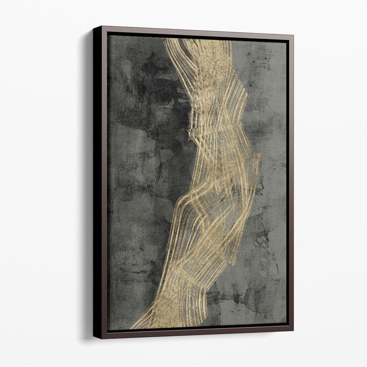 Textured canvas prints with metallic strokes