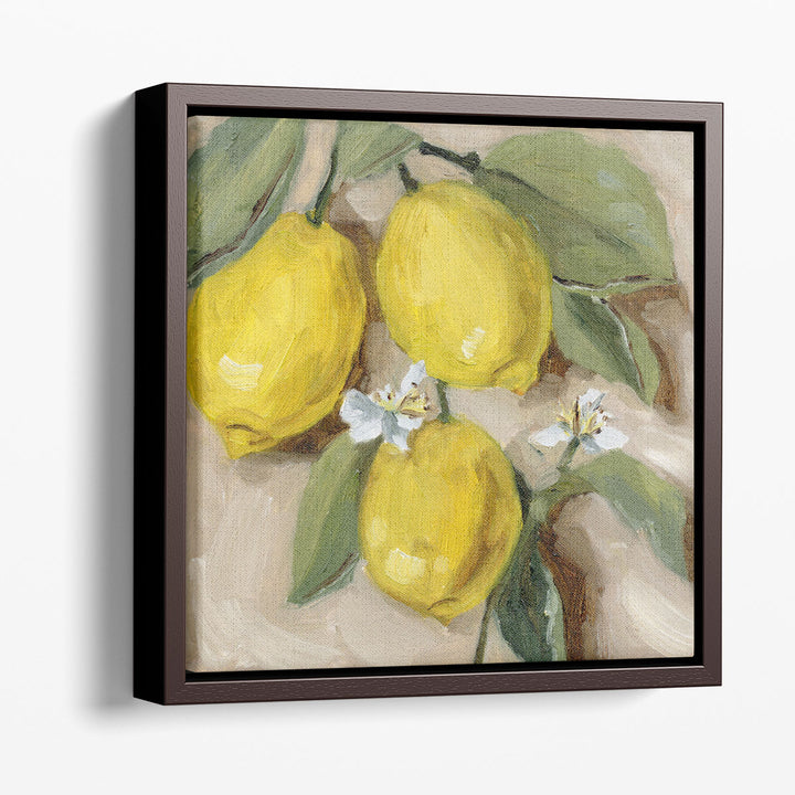 modern art prints – sleek geometric lemon design