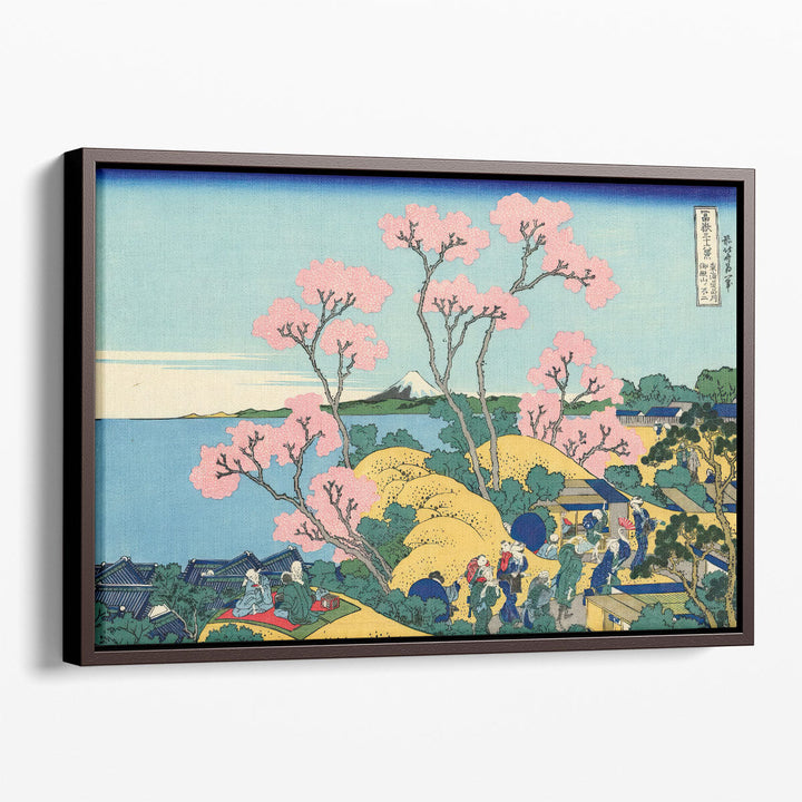 The Fuji from Gotenyama at Shinagawa on the Tokaido - Canvas Print Wall Art