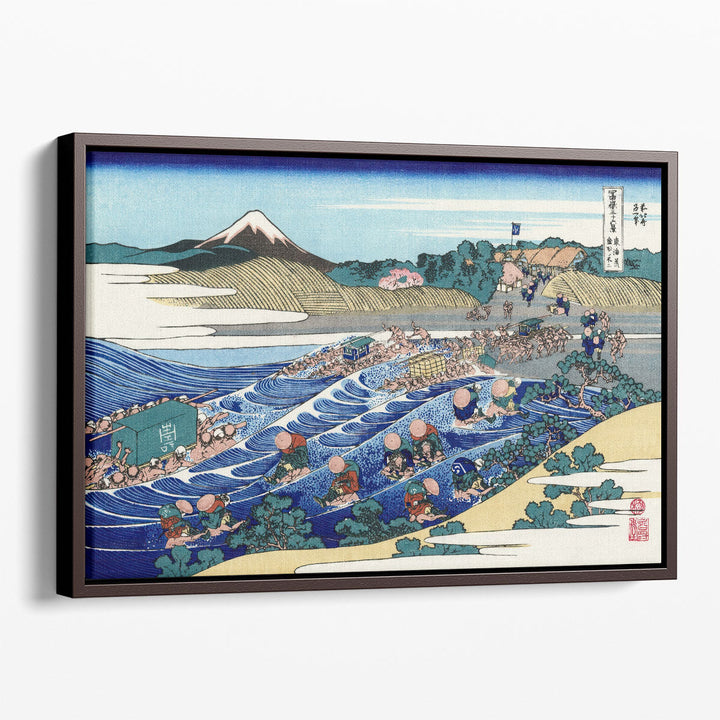 The Fuji from Kanaya on the Tokaido - Canvas Print Wall Art