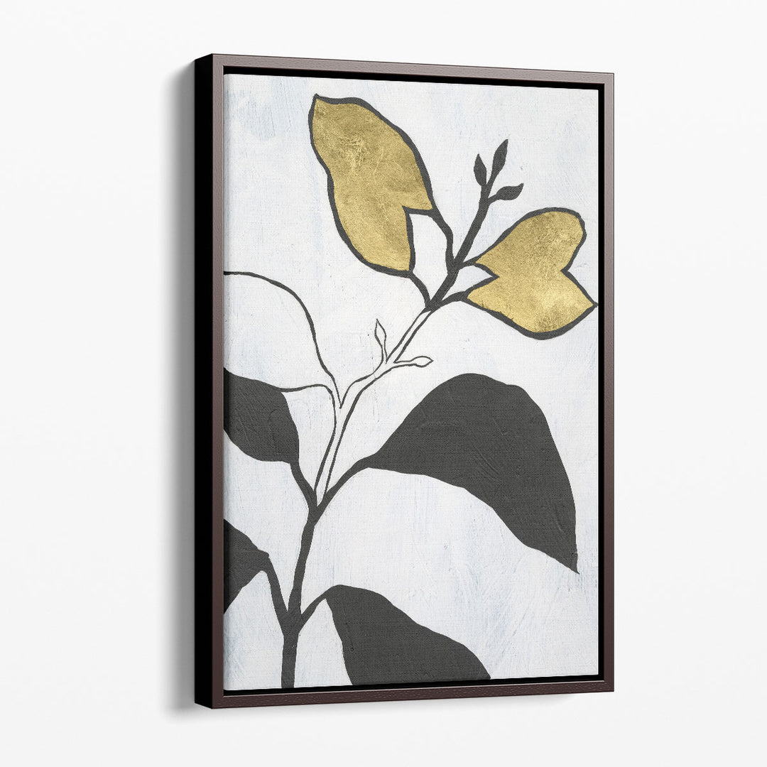 Abstract Leaf Artwork delicate silhouette detail