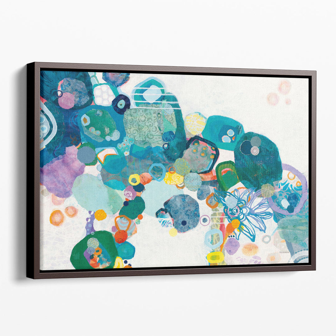 Abstract Canvas Wall Art flowing abstract lines