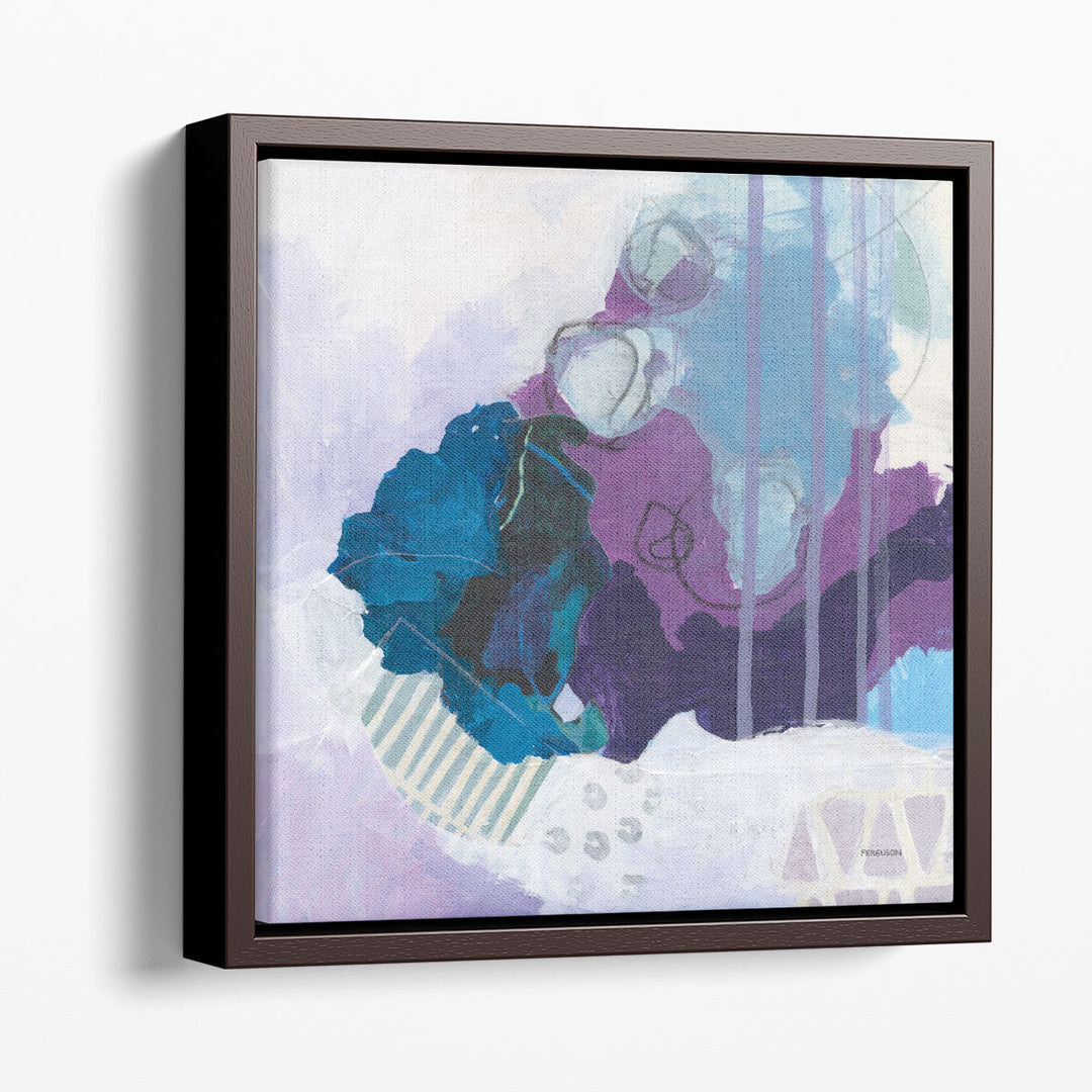 Blue wall decor with artistic texture