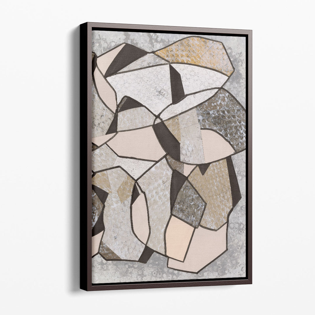 Abstract Canvas Prints – modern cubist design in soft tones