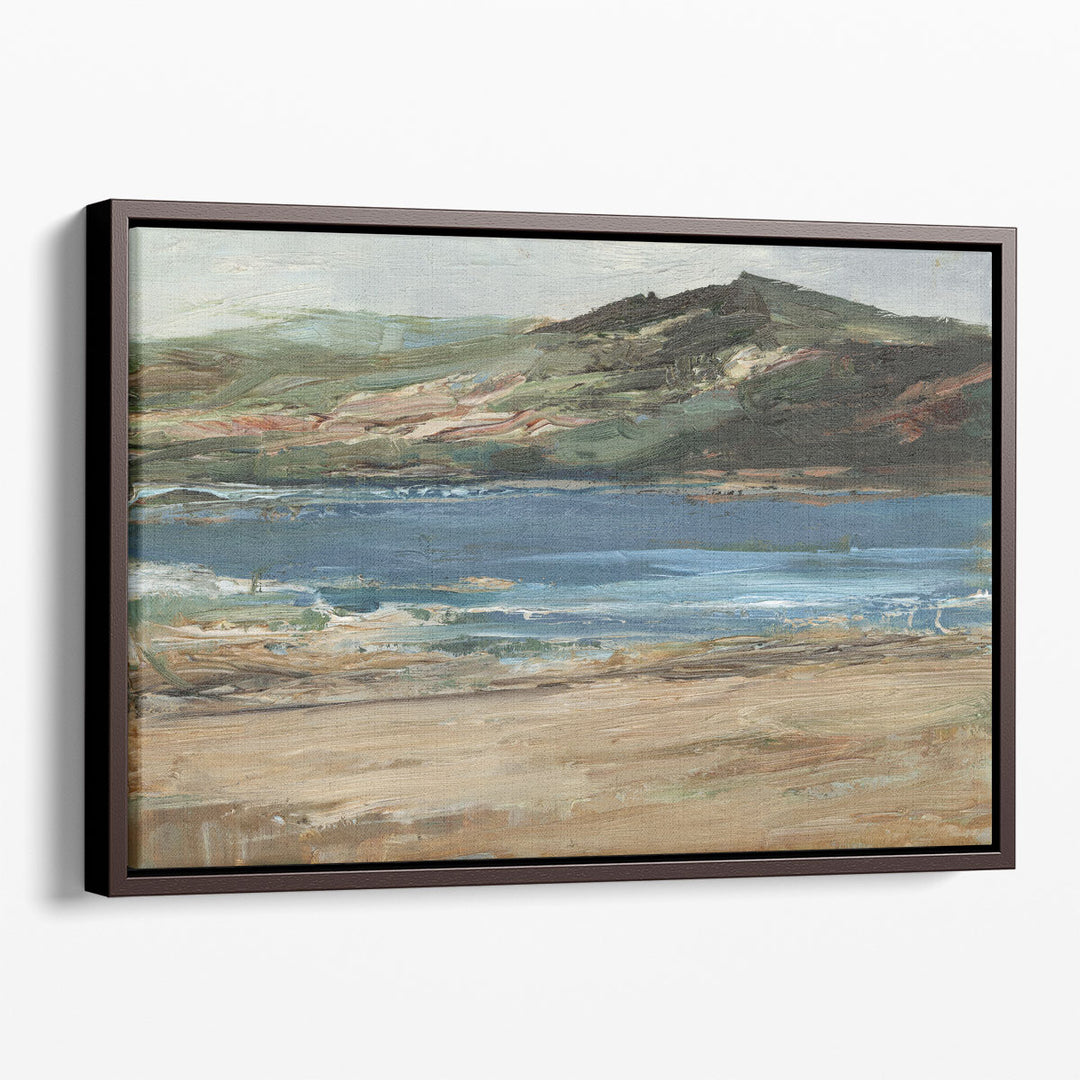 Neutral abstract landscape decor with subtle textures