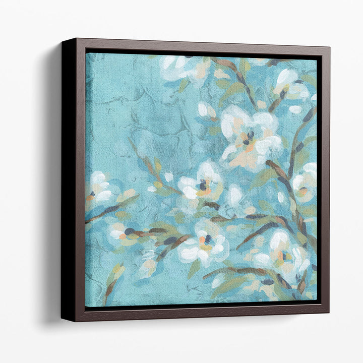 Flower prints in blue and white for bedrooms