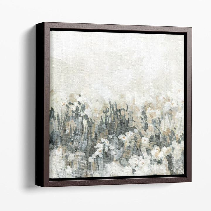 Neutral Meadow Blooms II - Canvas Print Wall Art