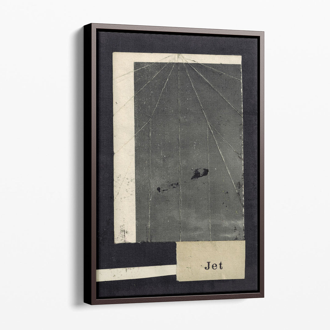 Minimalist print with black and white borders