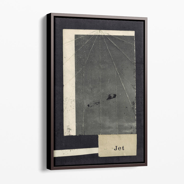 Minimalist print with black and white borders