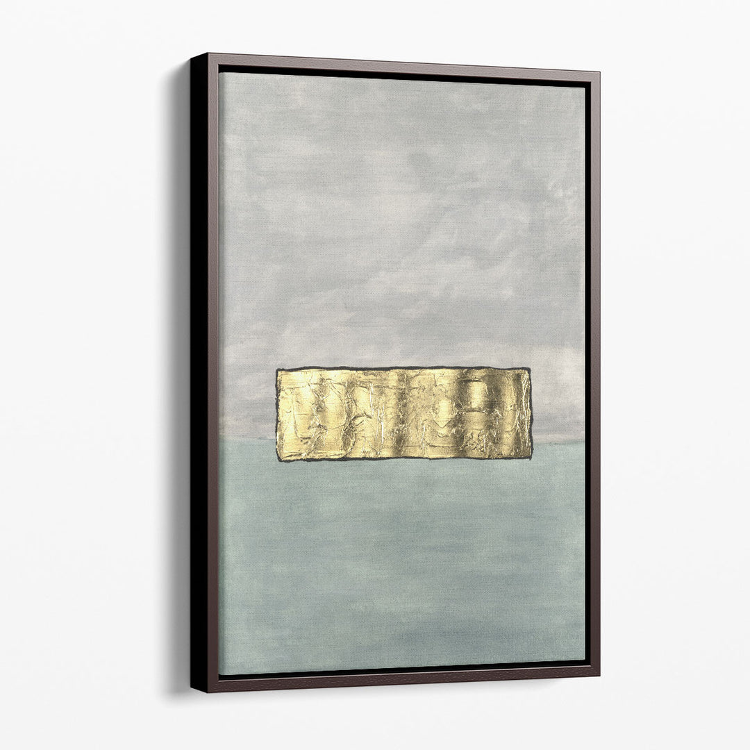 Minimalist prints featuring metallic gold shape