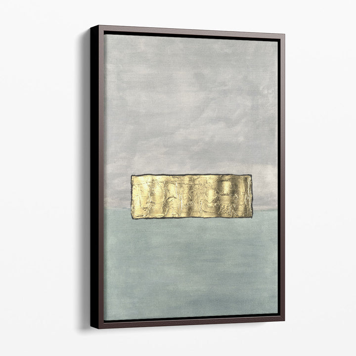 Minimalist prints featuring metallic gold shape