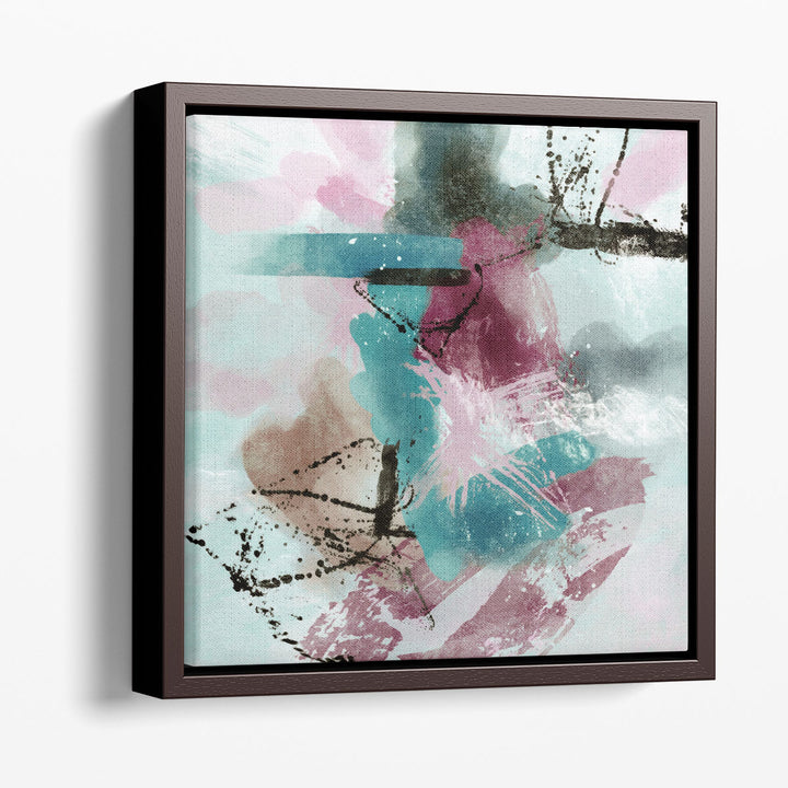 Action Abstract Canvas Prints – expressive modern painting in bright tones