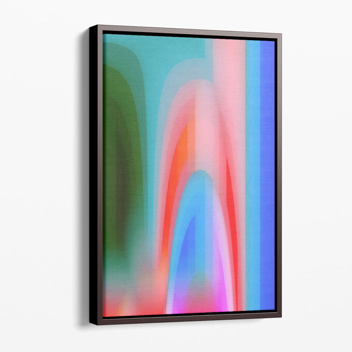 Abstract Canvas Wall Art multicolor gradient print