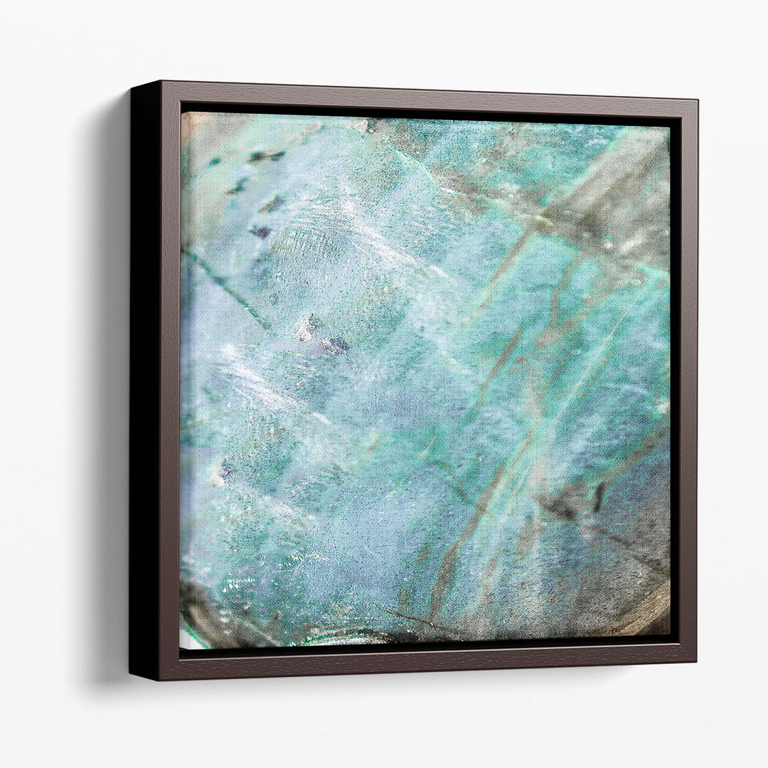 Teal Gem 1 - Canvas Print Wall Art