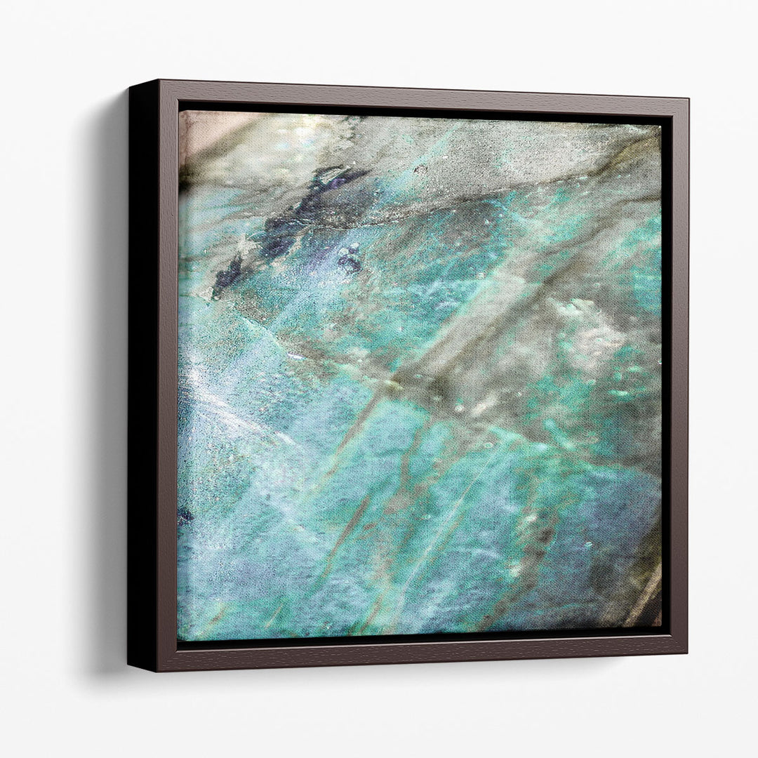 Teal Gem 2 - Canvas Print Wall Art