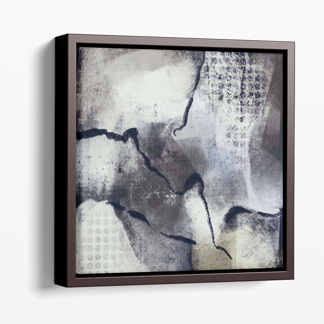 Textured canvas artwork with cracked surface