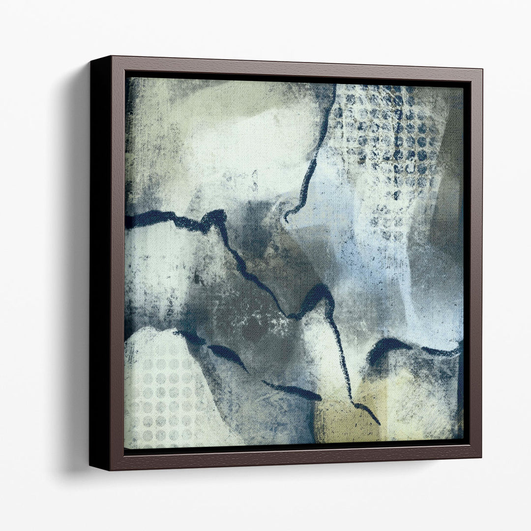 Abstract wall decor in neutral grey palette