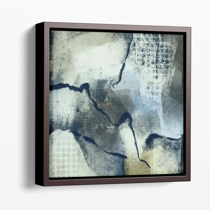 Abstract wall decor in neutral grey palette
