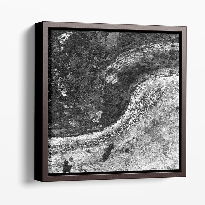 Black And White River - Canvas Print Wall Art