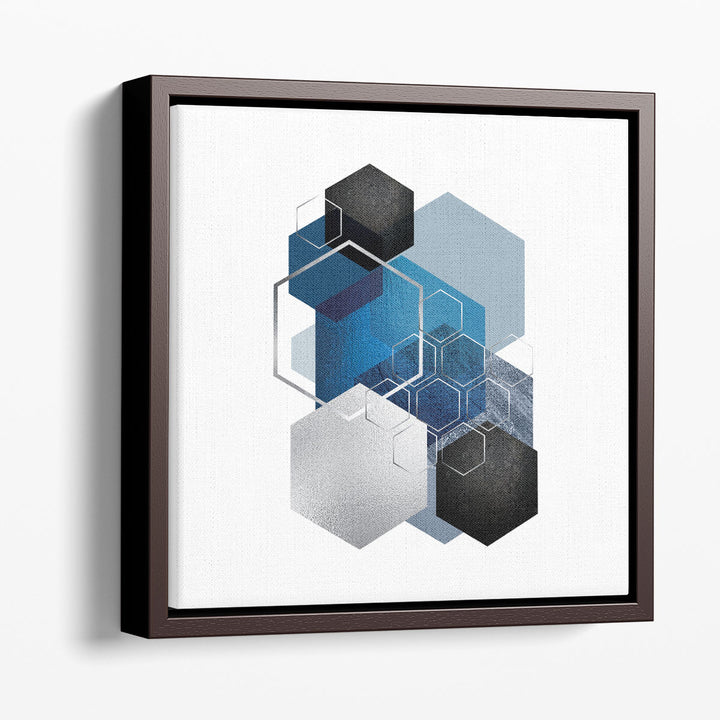 Geo Blue 3 - Canvas Print Wall Art