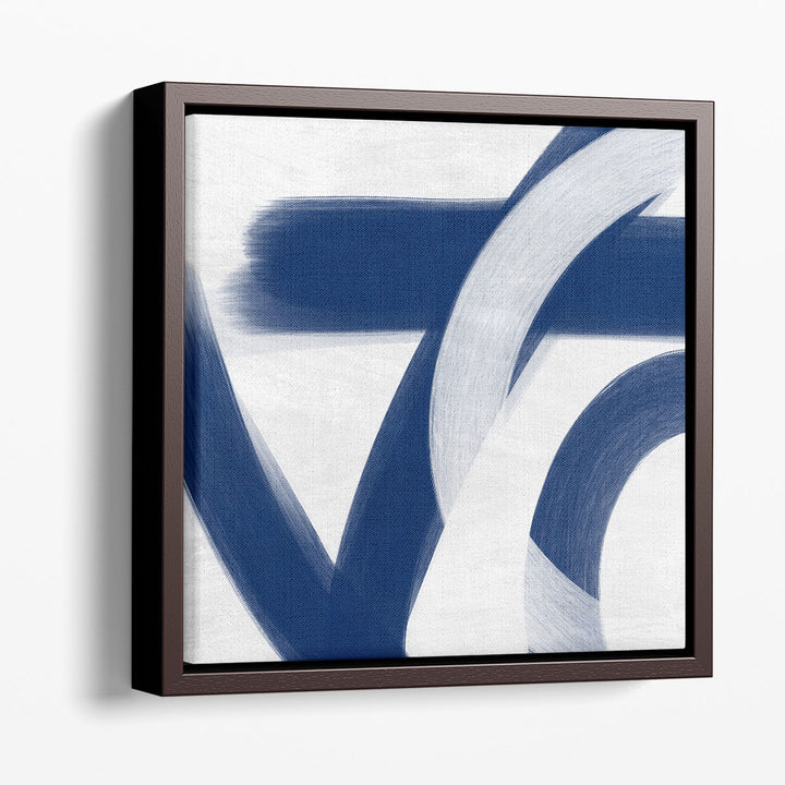 Modern Indigo Wall Art watercolor gradient