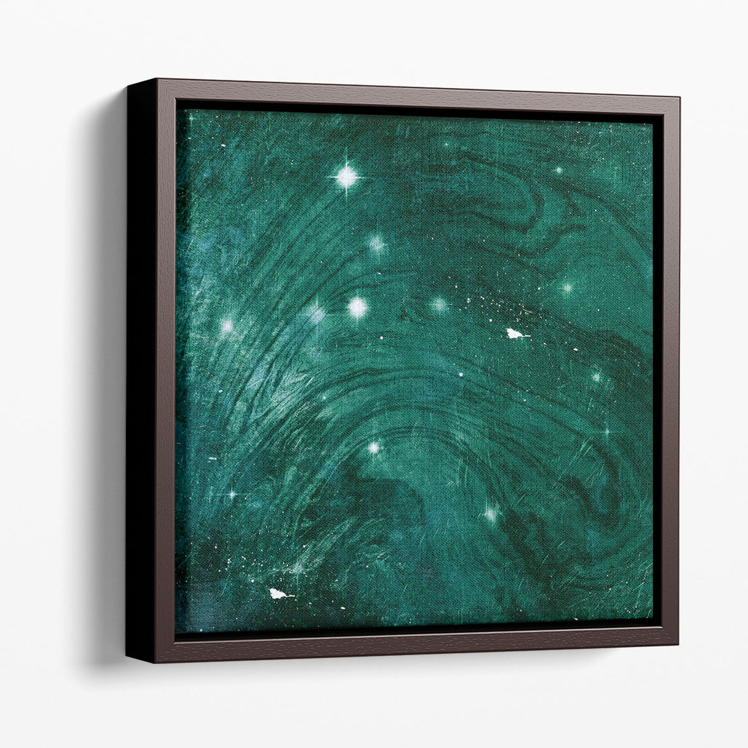 Minimalist prints with green accents