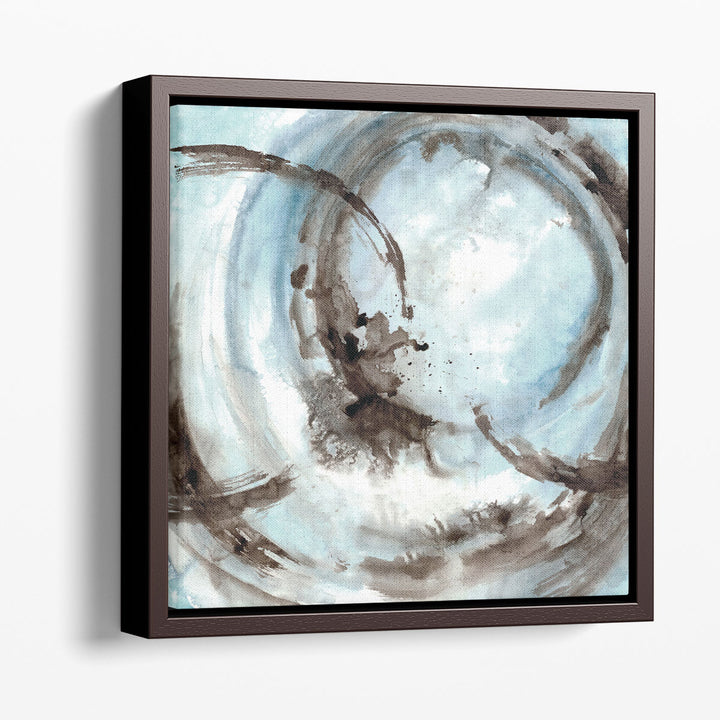 watercolor prints on blue background