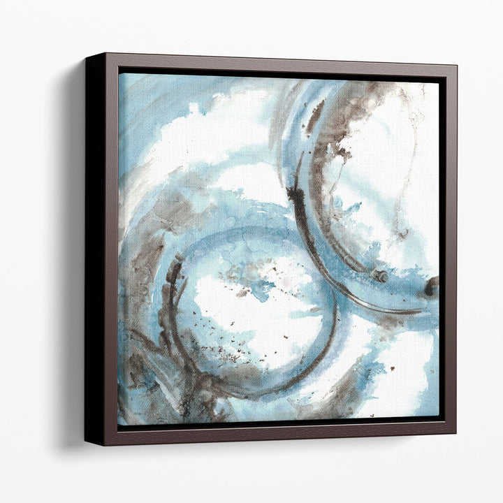 watercolor prints brown and blue strokes