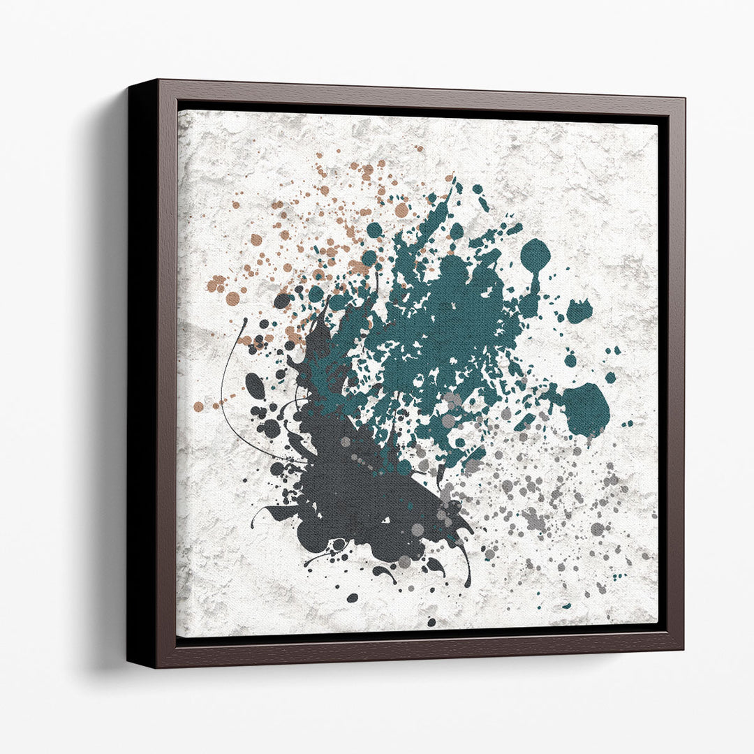 Splatter Square 1 - Canvas Print Wall Art