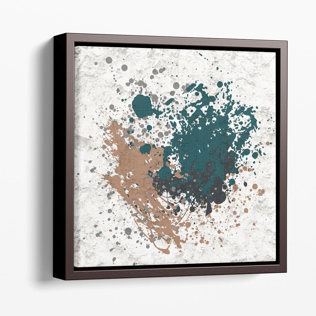 Splatter Square 2 - Canvas Print Wall Art