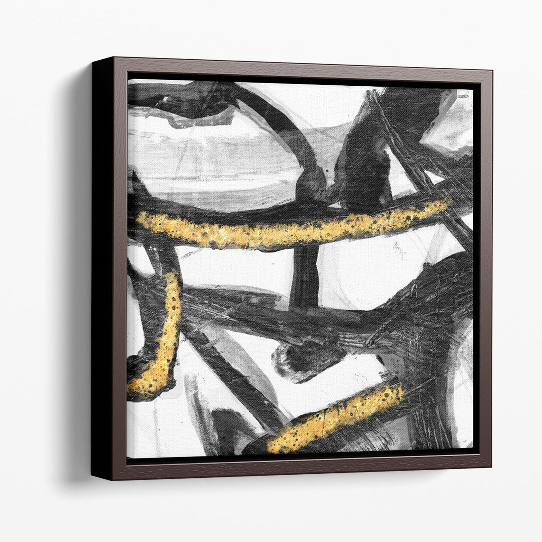 Hallway wall decor in black and white