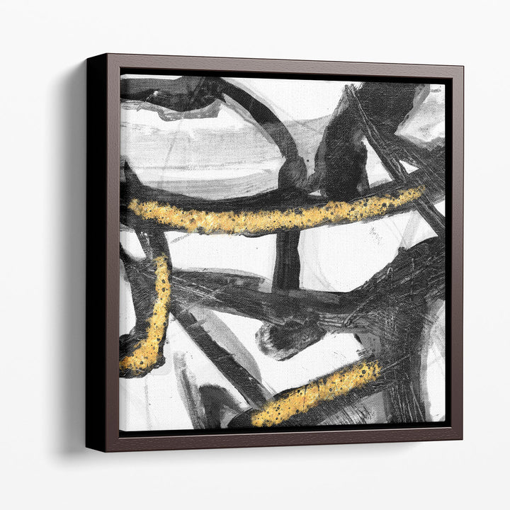 Hallway wall decor in black and white