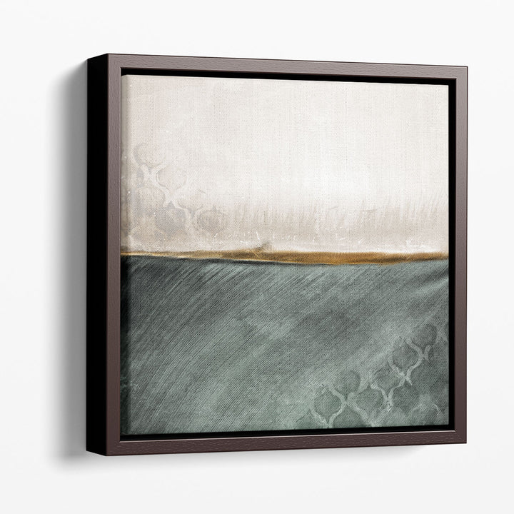 Neutral abstract paintings in earthy tones