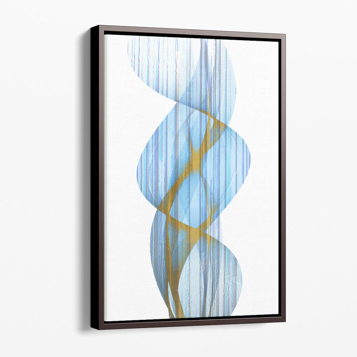 24x36 blue white abstract canvas art