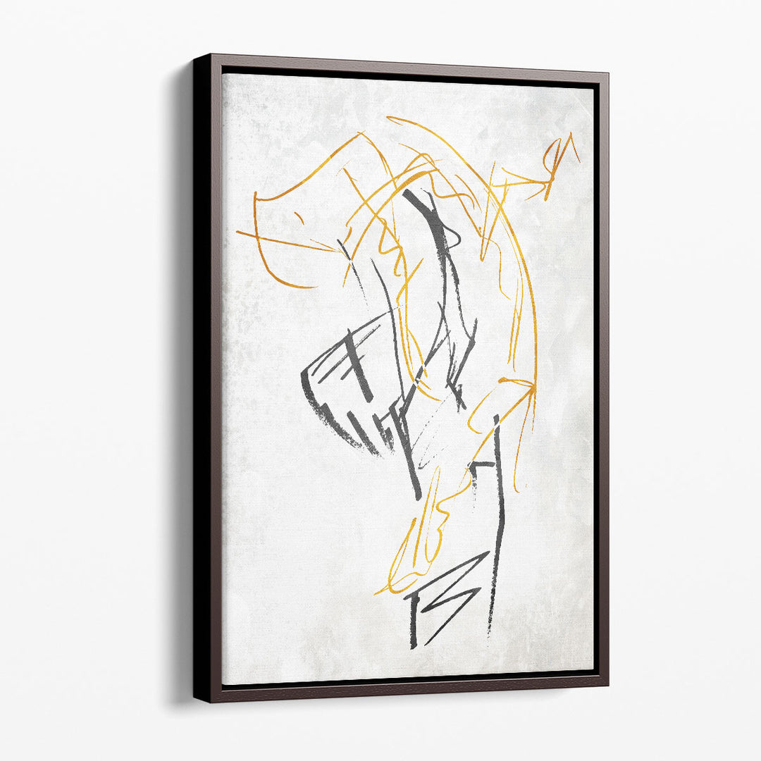 Abstract Line Art Prints – minimalist black strokes on white