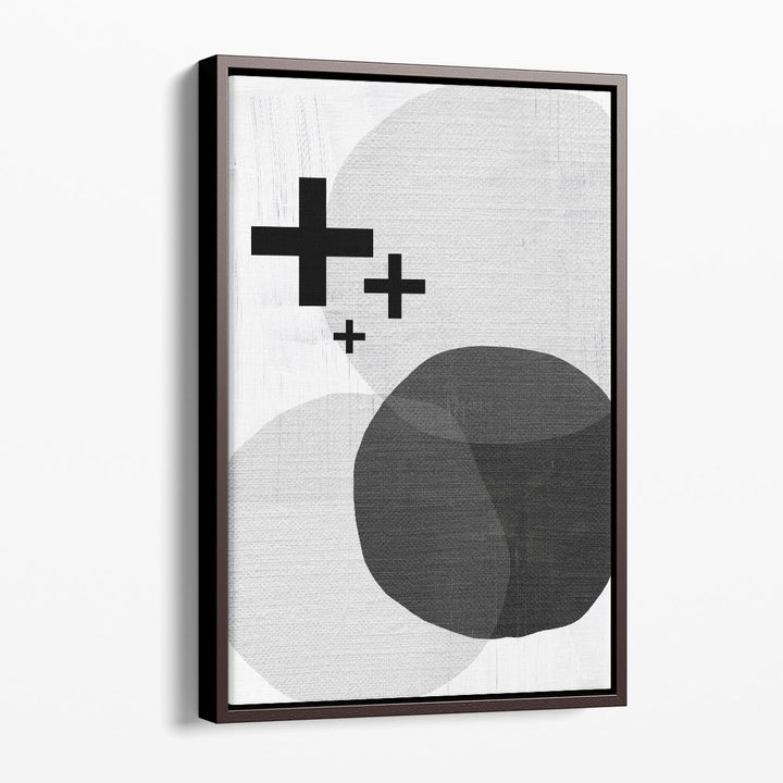 Geometric wall decor in neutral tones
