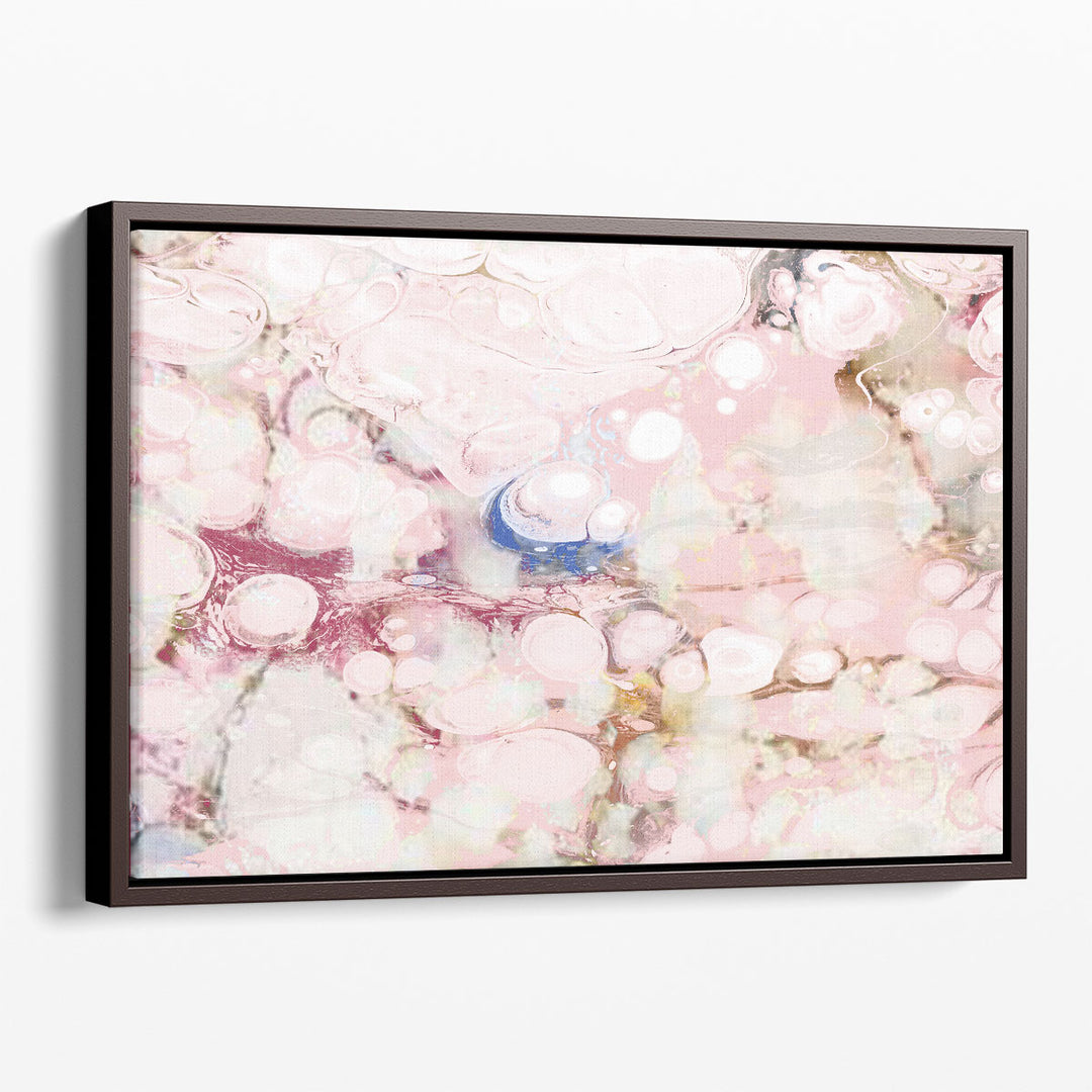 Geometric prints featuring soft blush tones