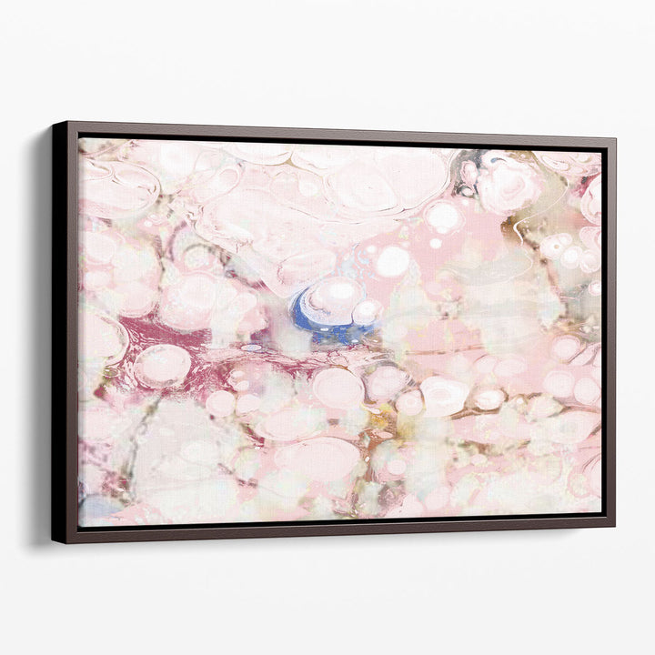 Geometric prints featuring soft blush tones