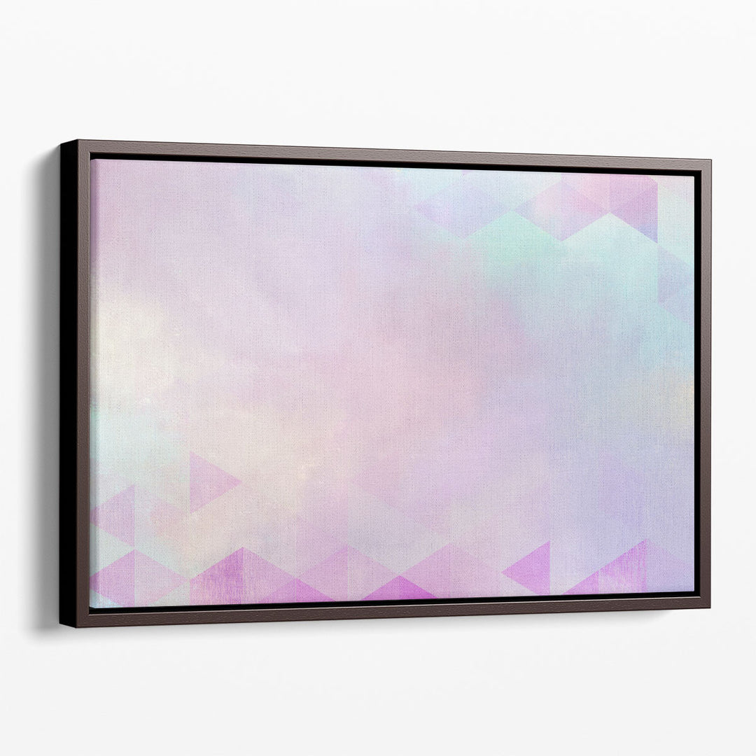 Minimalist wall decor in soft purple