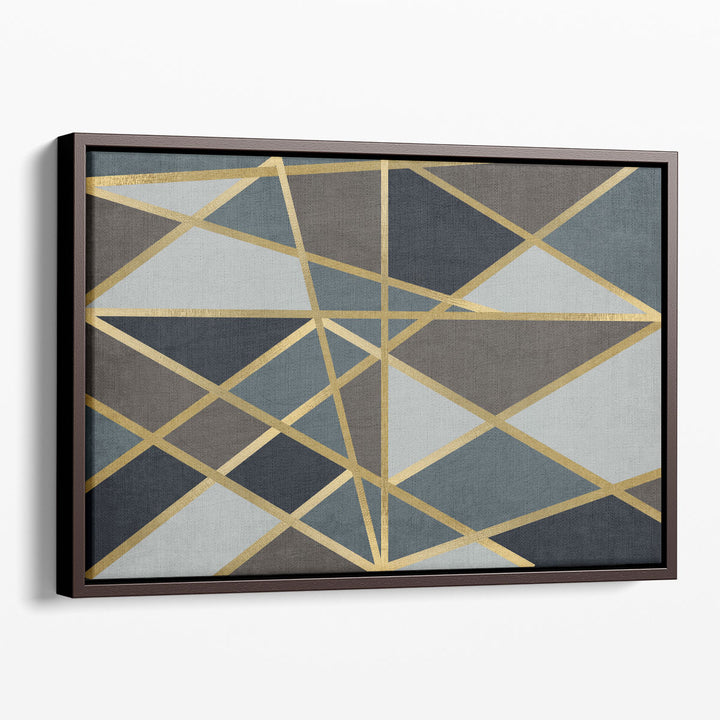 Golden Line Art Wall Decor metallic accent lines