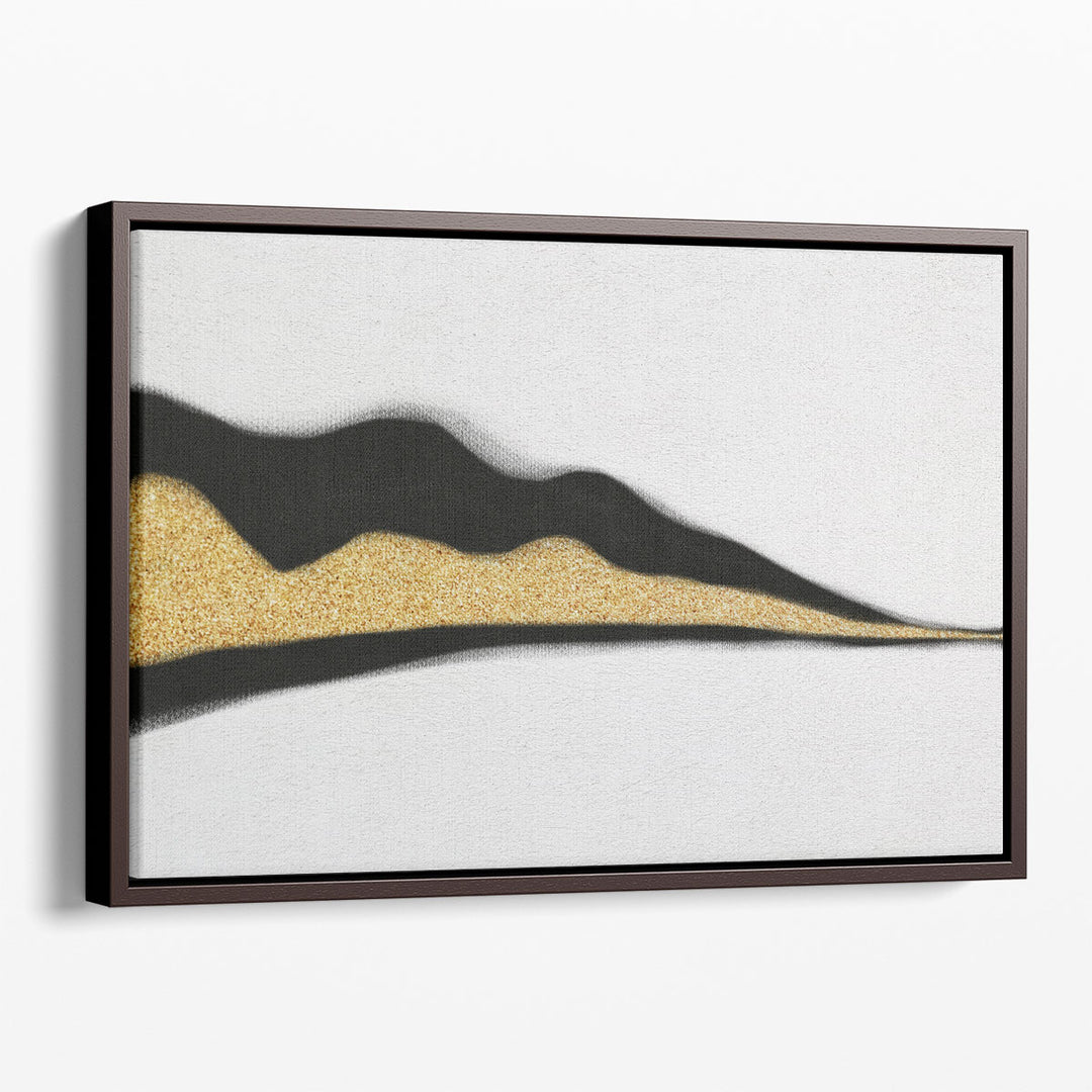 abstract artwork canvas with metallic accents